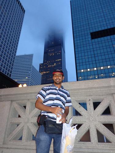 Moeen Ahmed Farasat from Pakistan is among the record number of international students on campus this year.