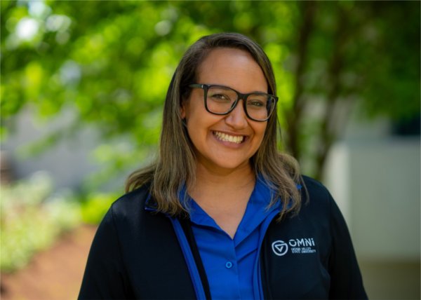 Shawntae Mintline, Director of Southeast Michigan for Grand Valley State University, is pictured on the Allendale Campus on July 5.