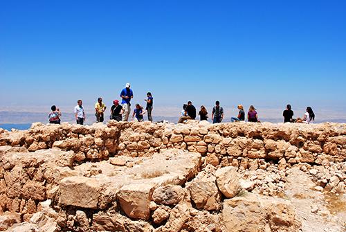 Students are pictured in Jordan. The university ranks fifth in the nation for study abroad participation.